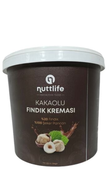 NUTTLIFE KAKAOLU FINDIK KREMASI (%20 FINDIK) 10 KG