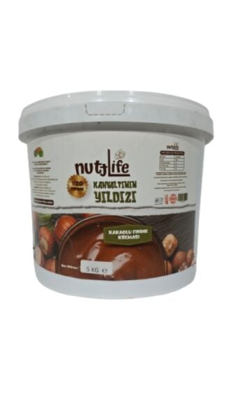 NUTTLIFE KAKAOLU FINDIK KREMASI (%20 FINDIK) 5 KG
